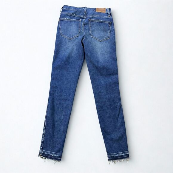 Madewell Jeans Women 26 High Rise Skinny Button Fly Raw Hem Distressed - Picture 2 of 8